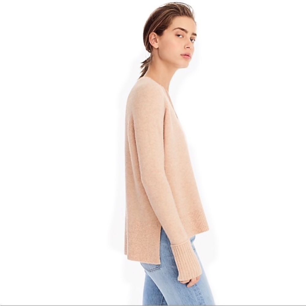 J.Crew V-Neck Super Soft Yarn Hi-Lo Sweater - Picture 3 of 10